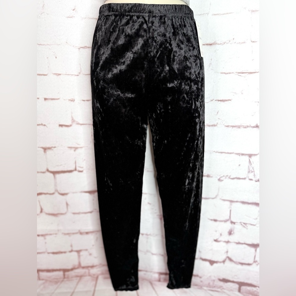 CAPELLI Black Crushed Velvet Leggings Elastic Waist Girls Size L NEW WITH TAG - Picture 13 of 13